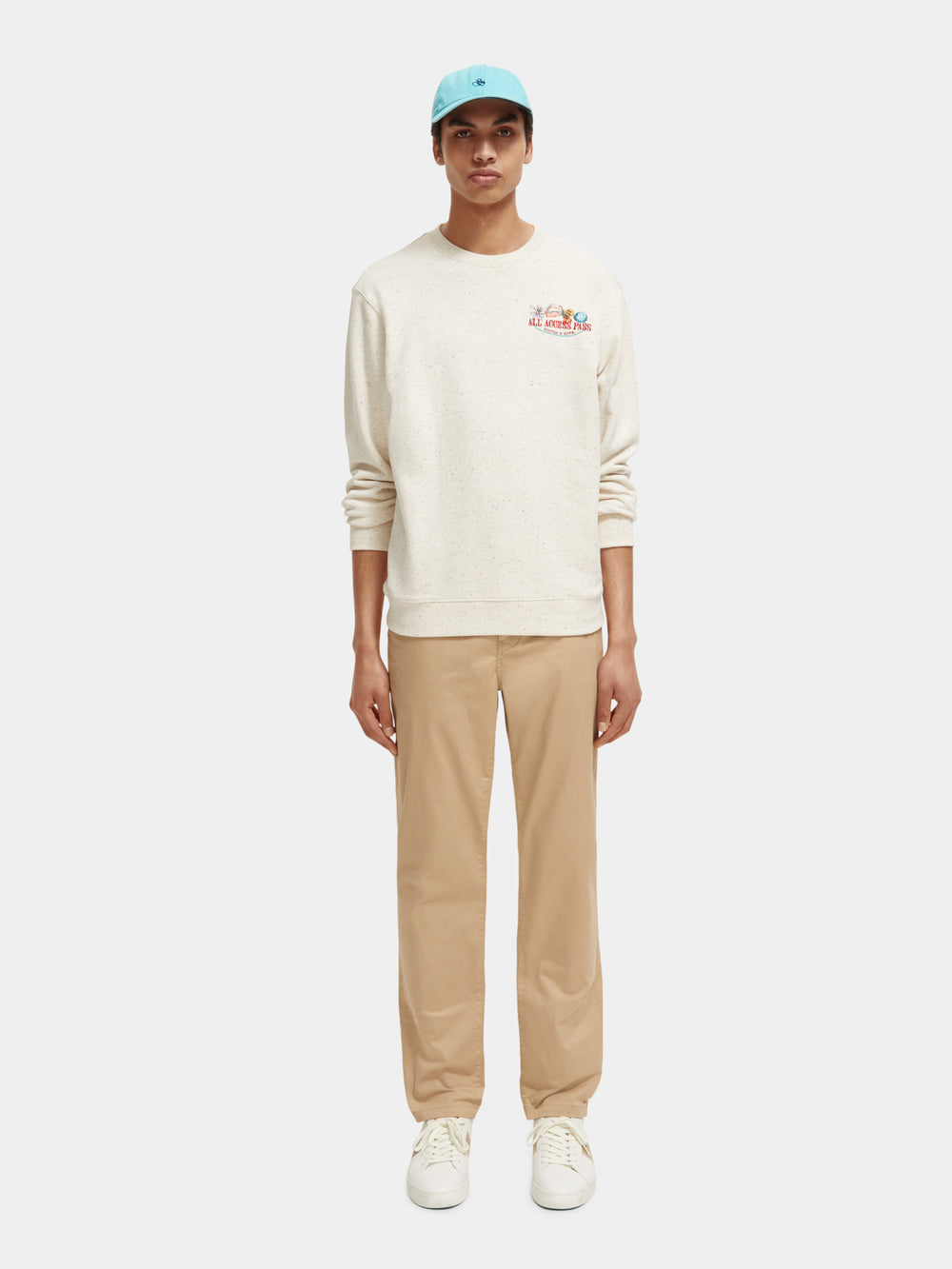 Embroidered crewneck sweatshirt - Scotch & Soda AU