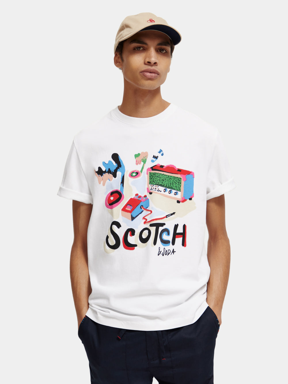 Relaxed-fit printed t-shirt - Scotch & Soda AU