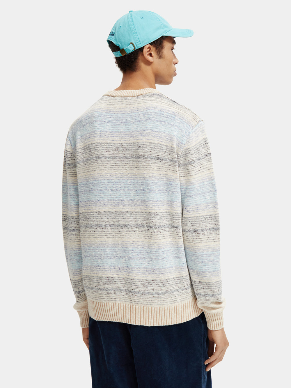 Gradient stripe crewneck sweater - Scotch & Soda AU