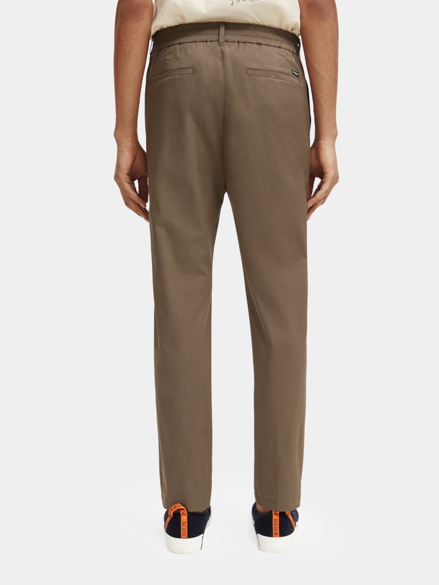 Morton slim-fit poplin jogger pants - Scotch & Soda AU