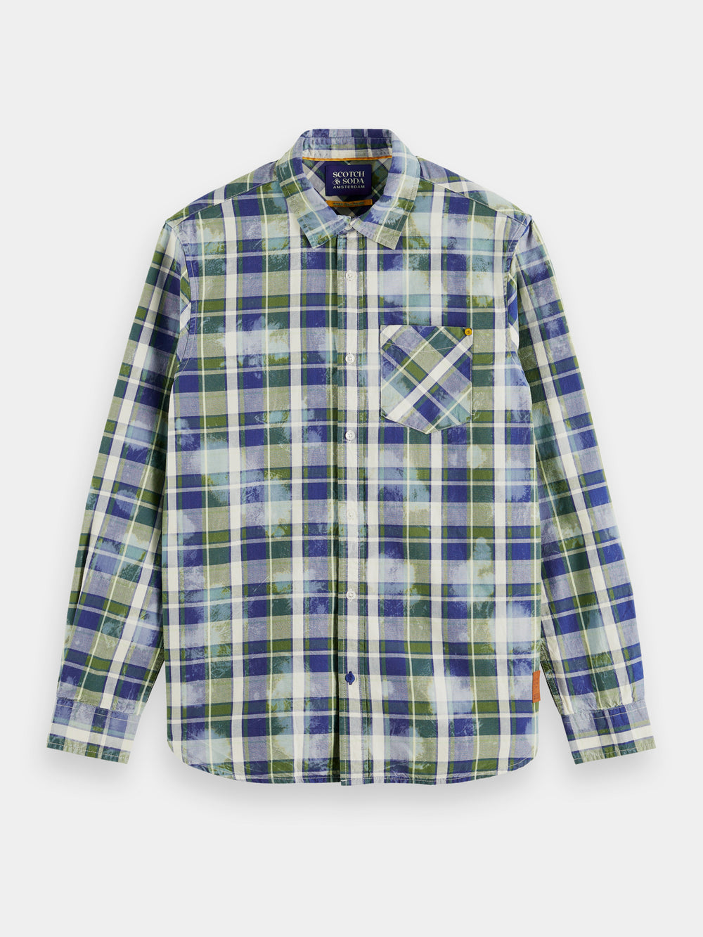 Washed checked workwear shirt - Scotch & Soda AU