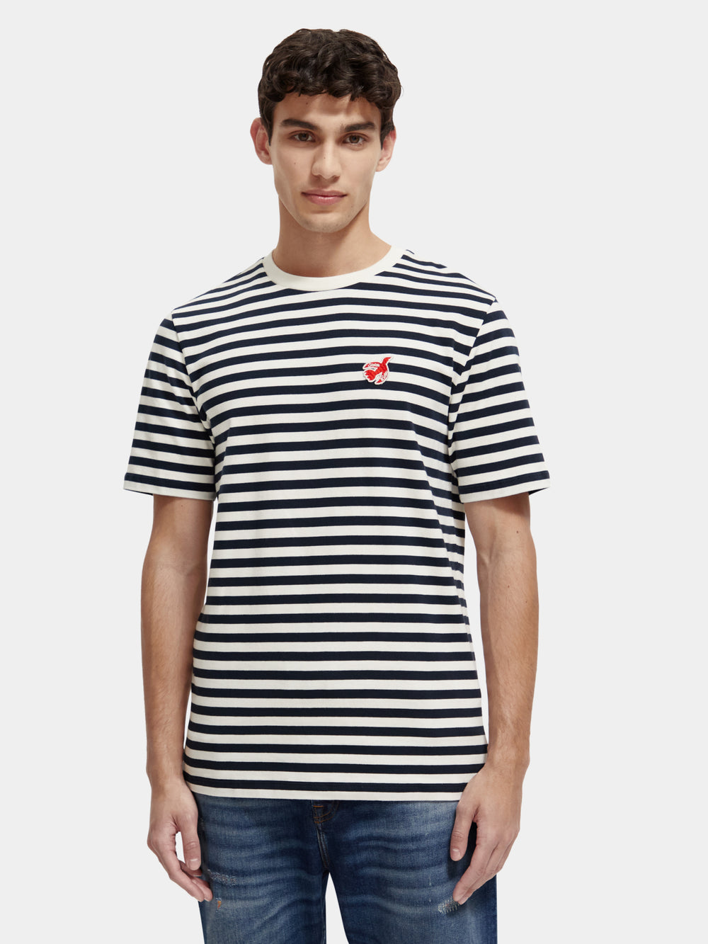 Regular-fit striped t-shirt - Scotch & Soda AU