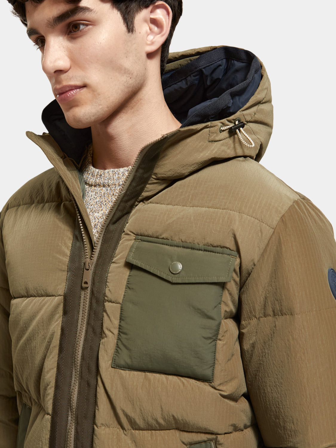 Hooded puffer jacket - Scotch & Soda AU