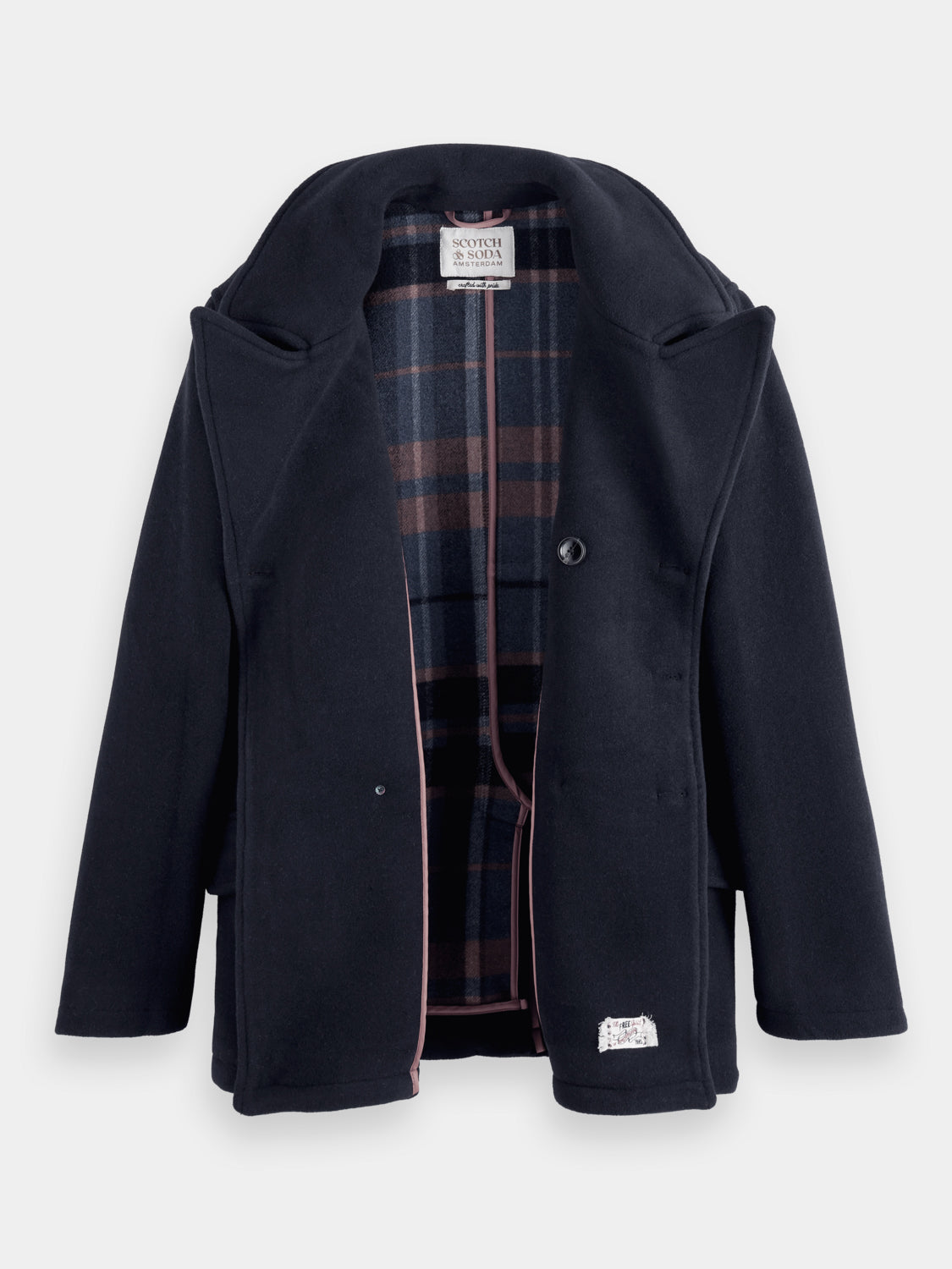 Wool blend peacoat - Scotch & Soda AU