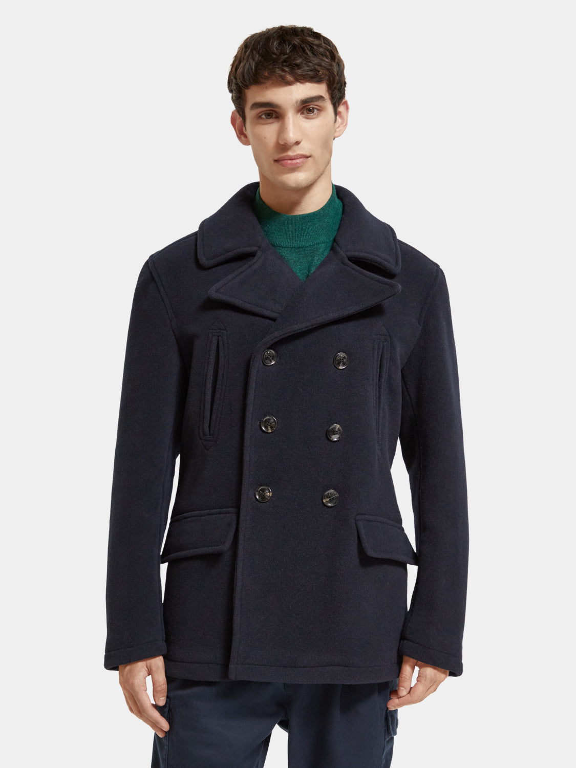 Wool blend peacoat - Scotch & Soda AU