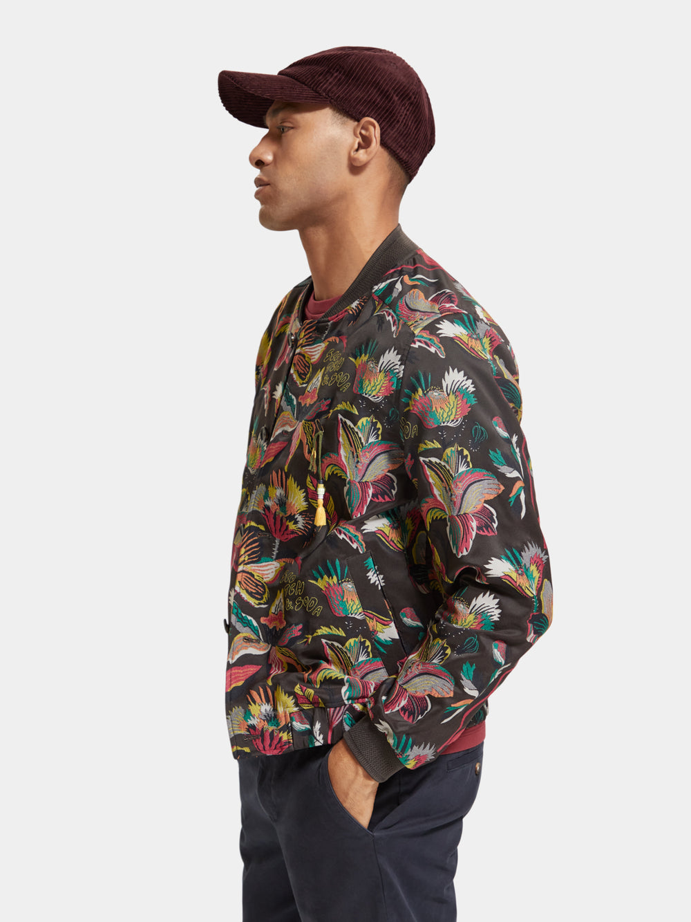 Jacquard bomber jacket - Scotch & Soda AU