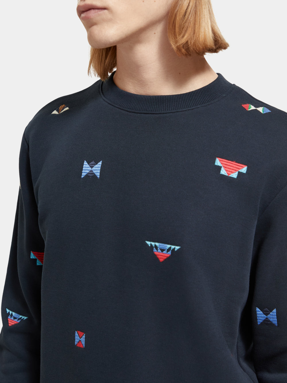 Regular-fit embroidered sweatshirt - Scotch & Soda AU