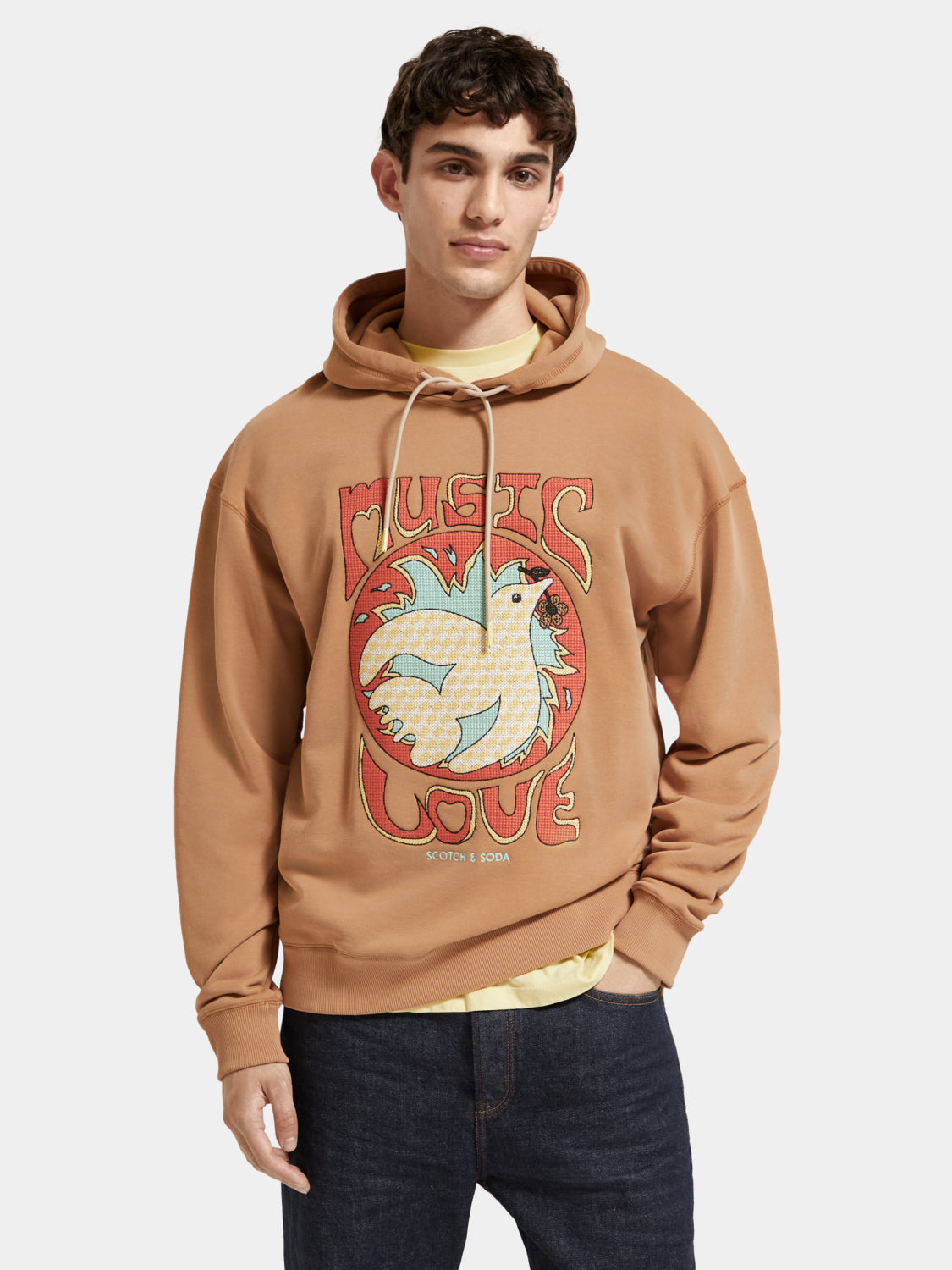 Relaxed fit artwork hoodie Scotch Soda AU