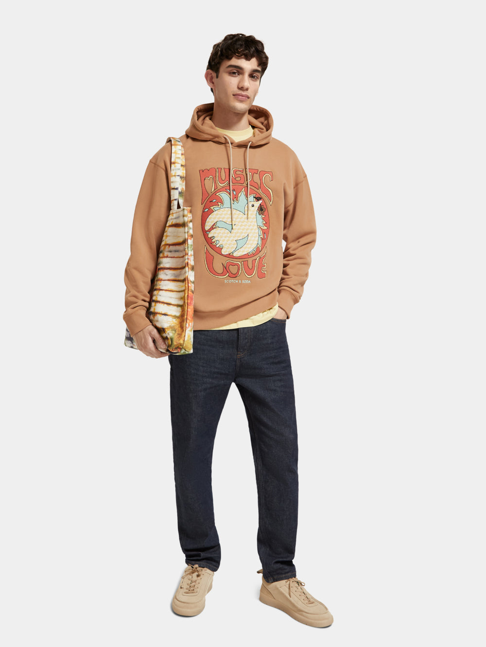 Relaxed-fit artwork hoodie - Scotch & Soda AU