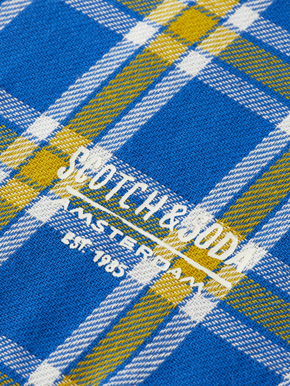 Double-faced twill check shirt - Scotch & Soda AU