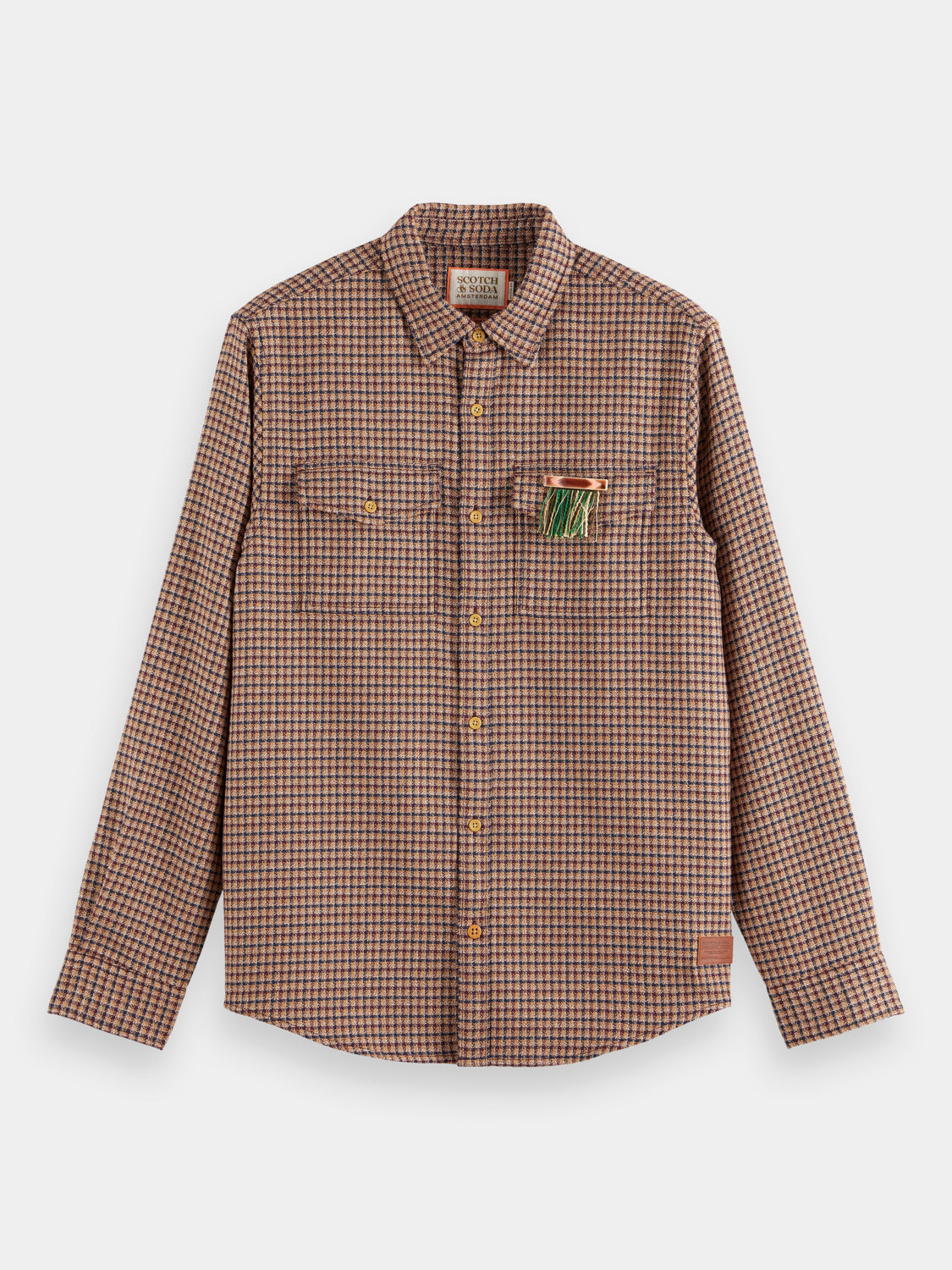 Regular-fit yarn check shirt - Scotch & Soda AU