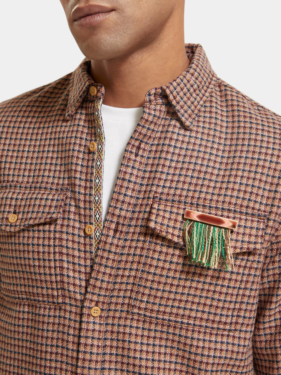 Regular-fit yarn check shirt - Scotch & Soda AU