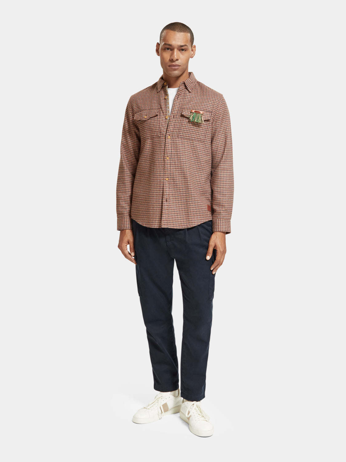 Regular-fit yarn check shirt - Scotch & Soda AU