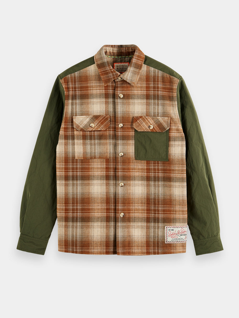 Check flannel overshirt - Scotch & Soda AU
