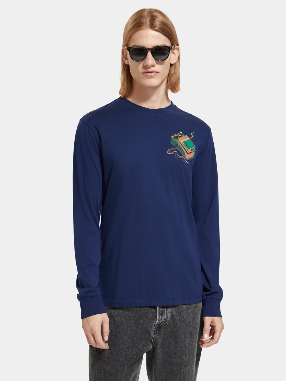 Regular-fit long sleeved t-shirt - Scotch & Soda AU