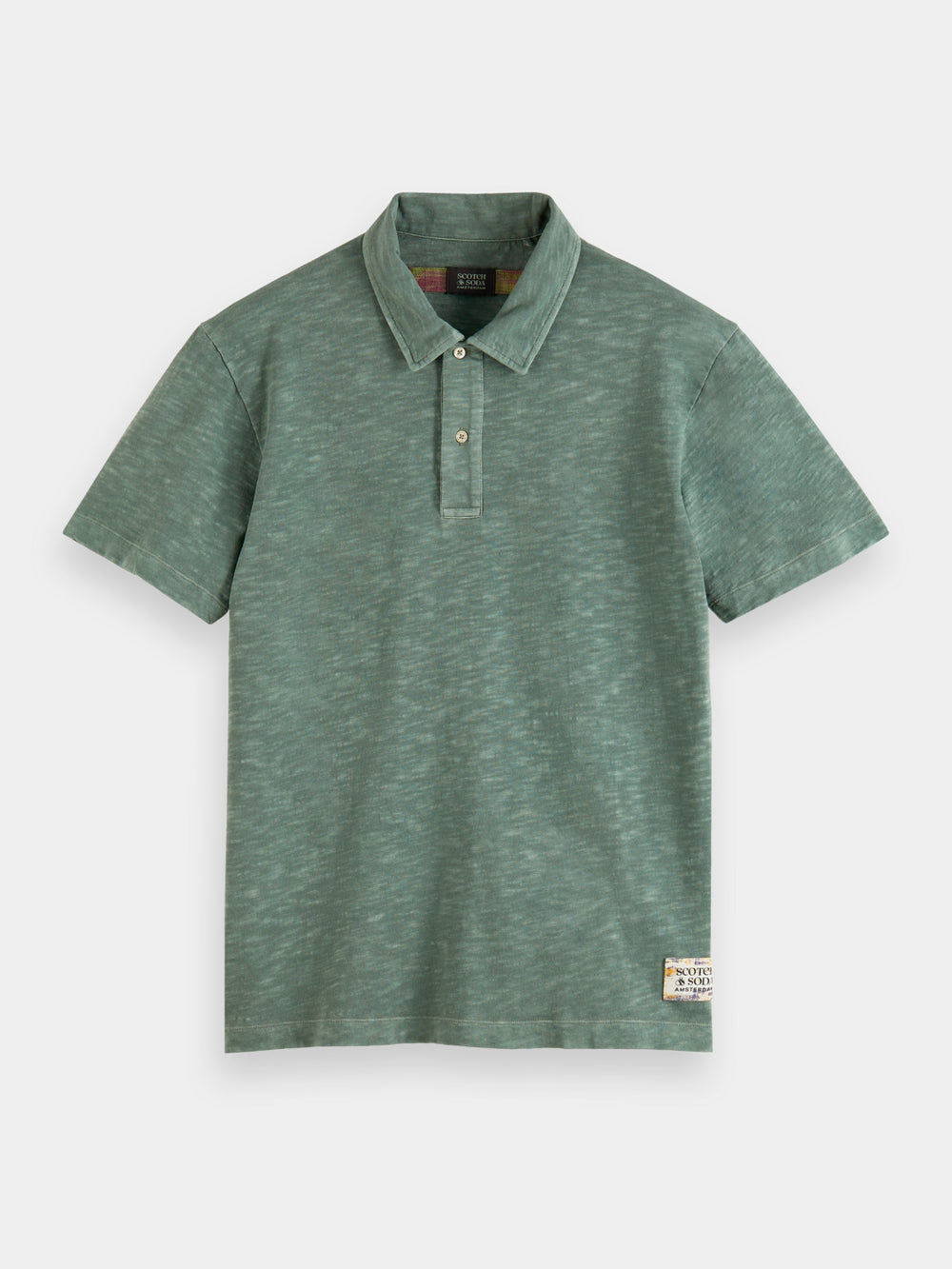 Garment-dyed jersey polo shirt - Scotch & Soda AU