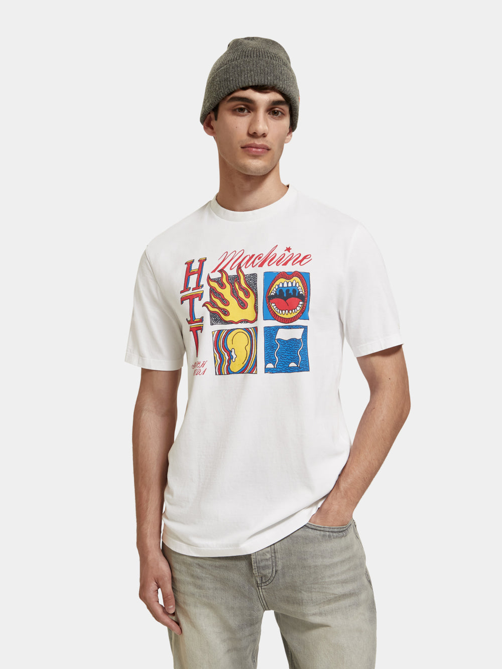 Regular-fit artwork t-shirt - Scotch & Soda AU