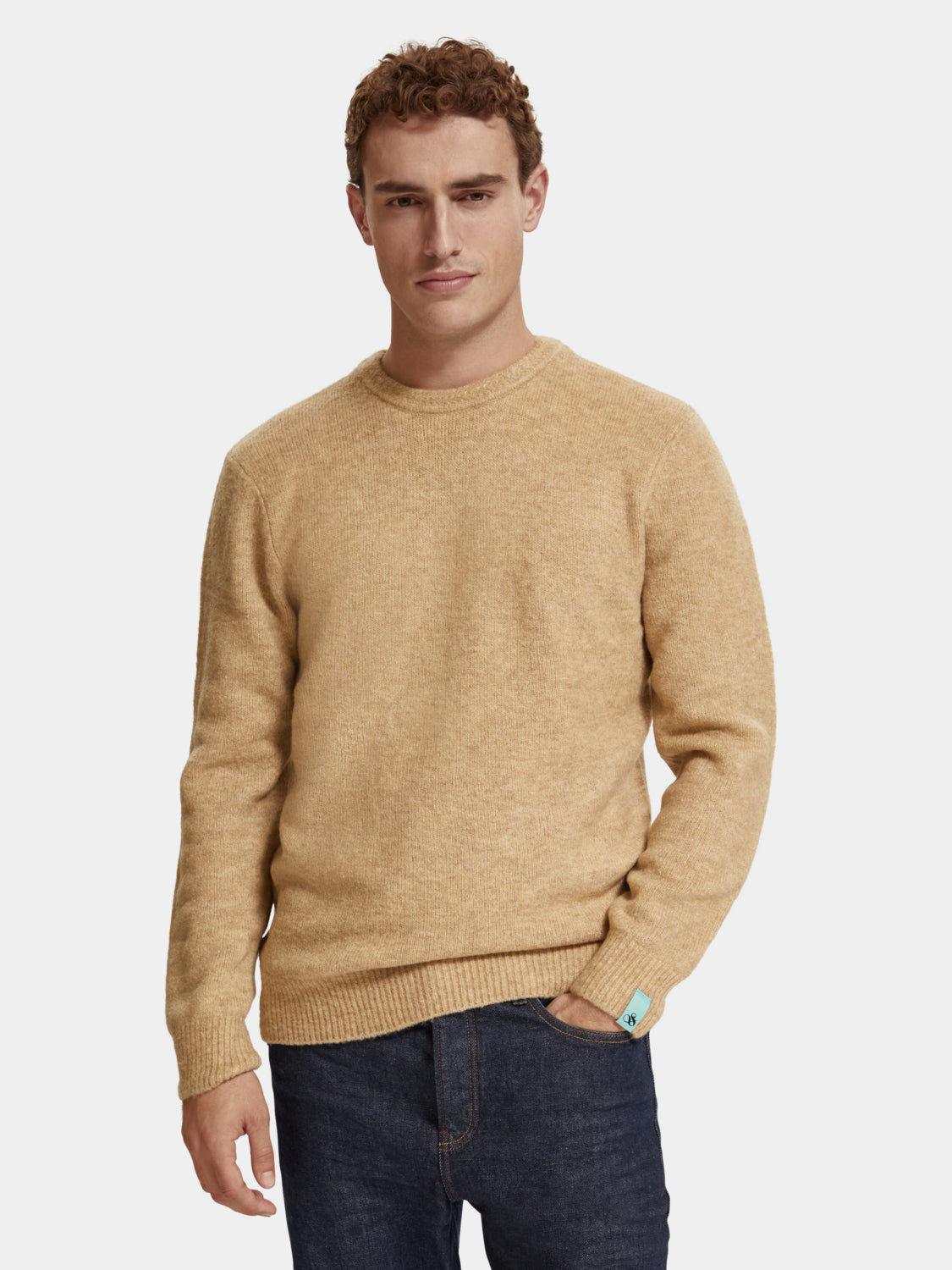 Regular-fit soft knit melange pullover - Scotch & Soda AU