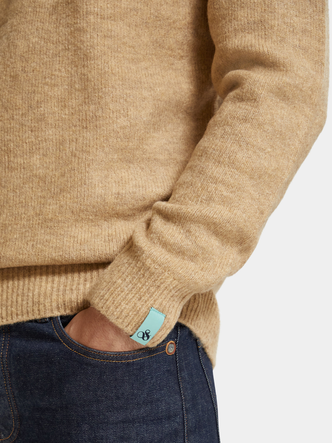 Regular-fit soft knit melange pullover - Scotch & Soda AU
