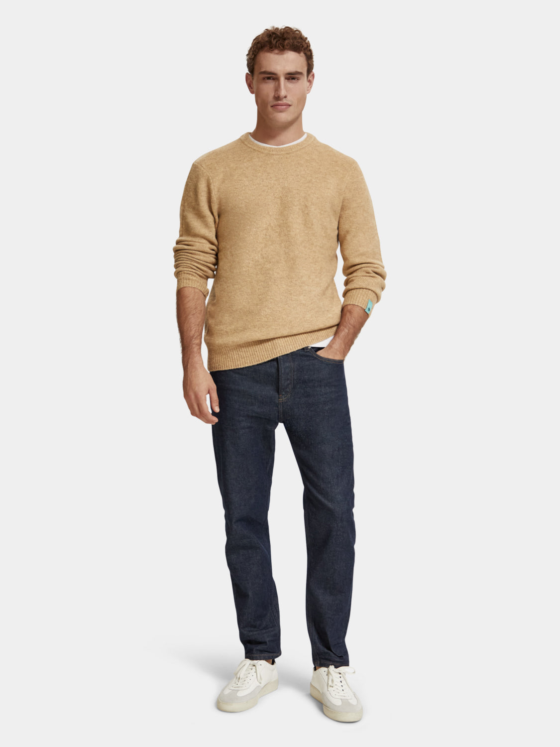 Regular-fit soft knit melange pullover - Scotch & Soda AU