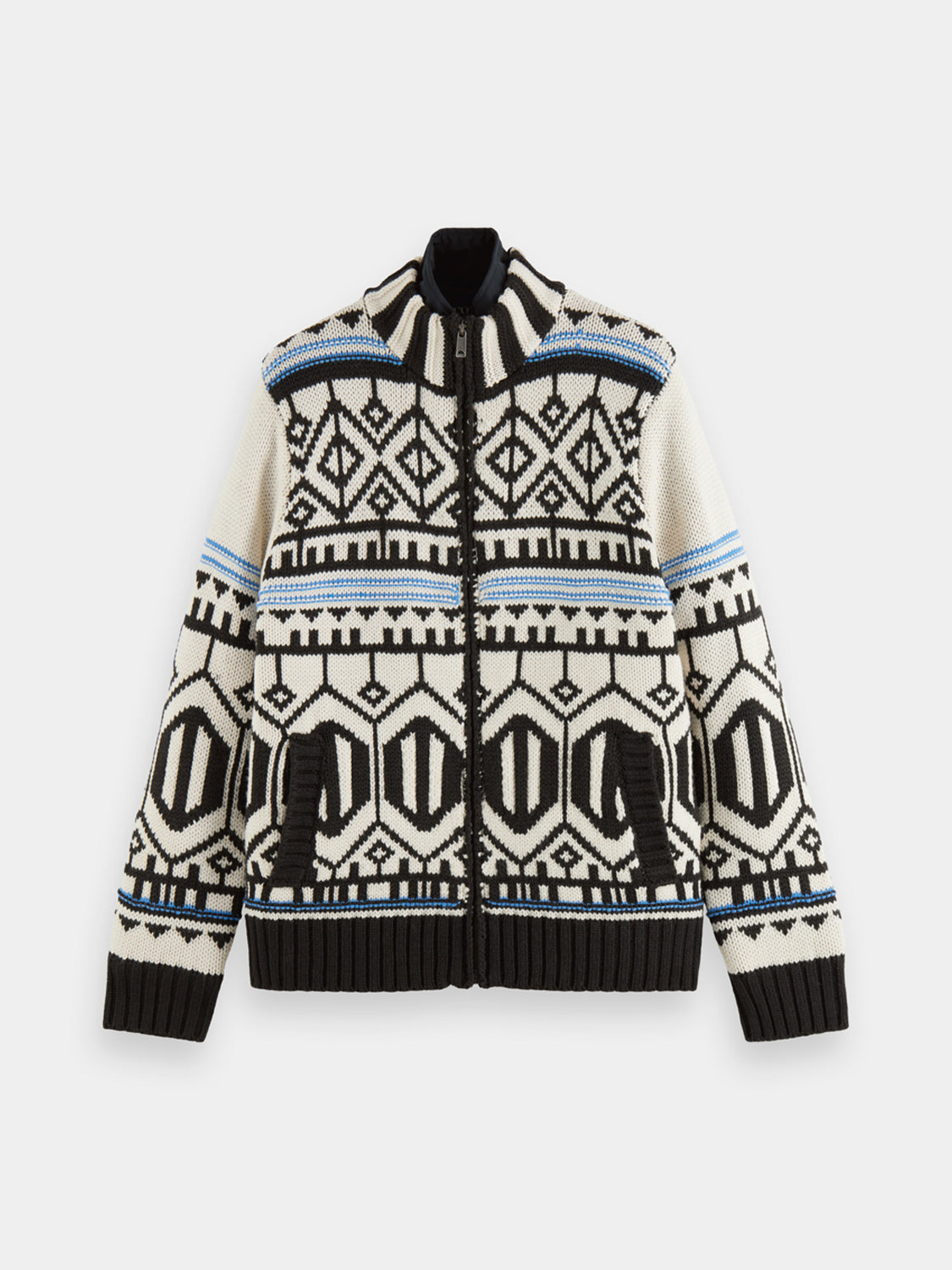 Chunky zip cardigan - Scotch & Soda AU