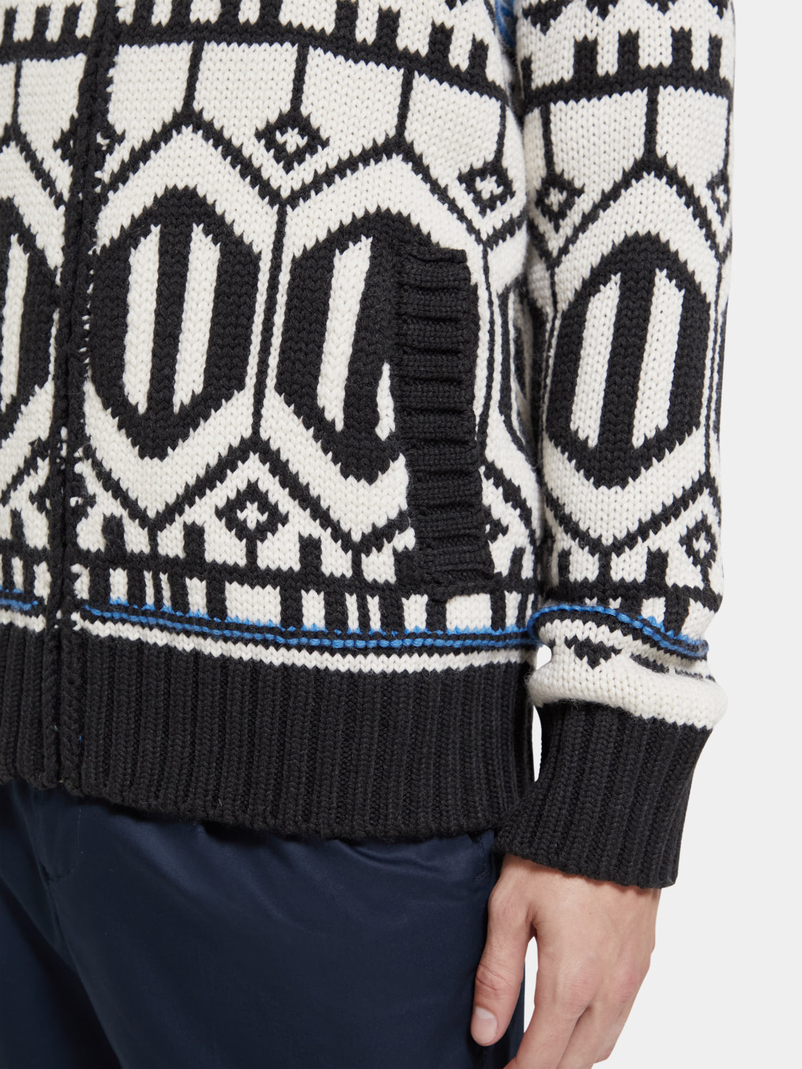 Chunky zip cardigan with detachable inner jacket - Scotch & Soda AU