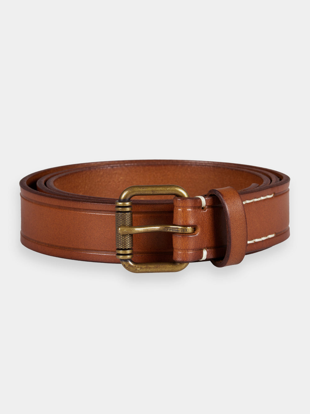 Raw edge leather belt - Scotch & Soda AU