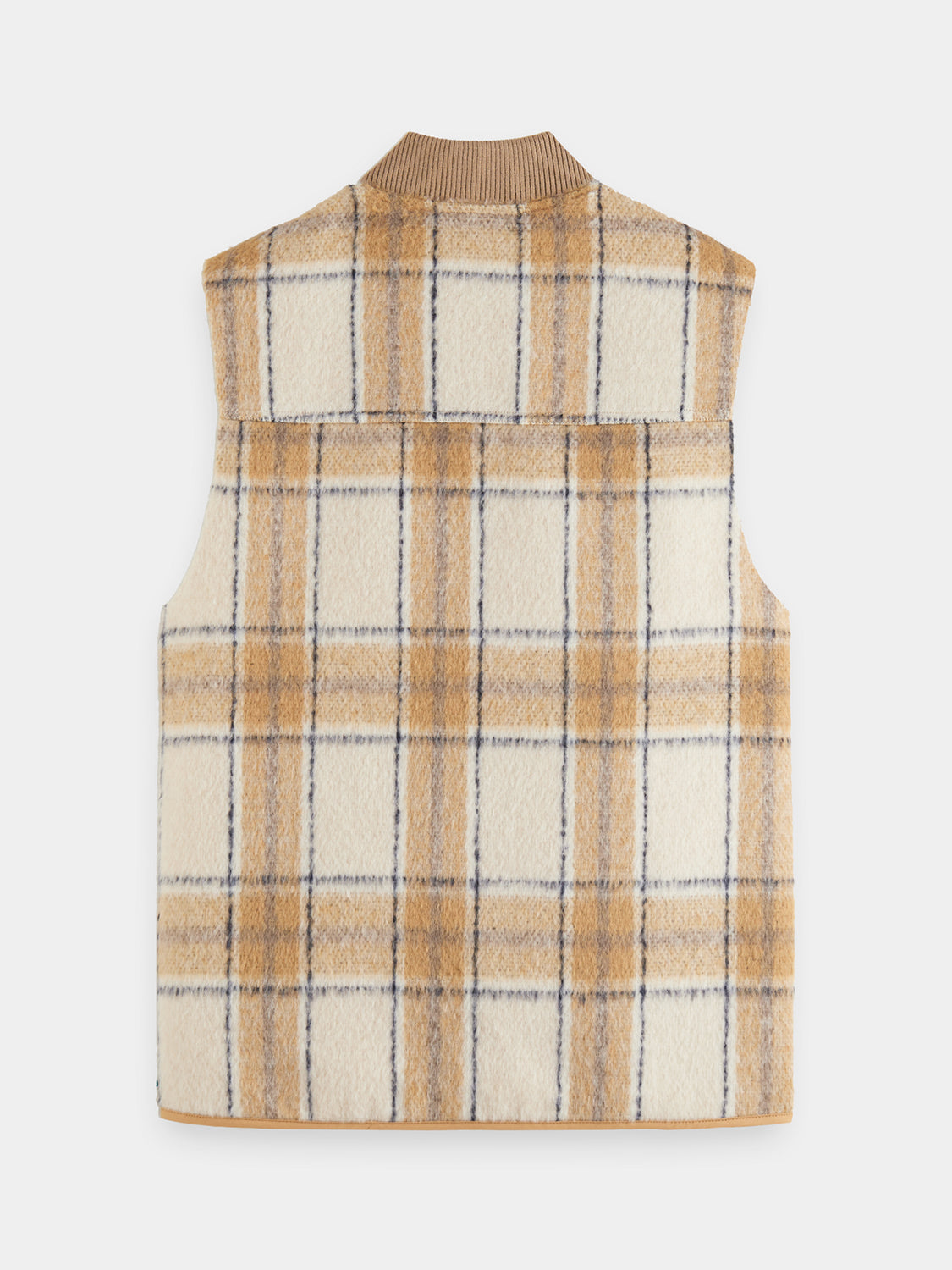 Zip-through check gilet - Scotch & Soda AU