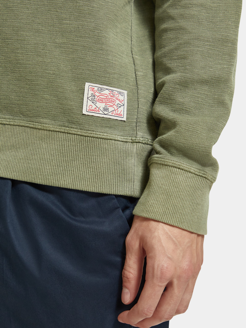 Regular-fit garment-dyed sweatshirt - Scotch & Soda AU