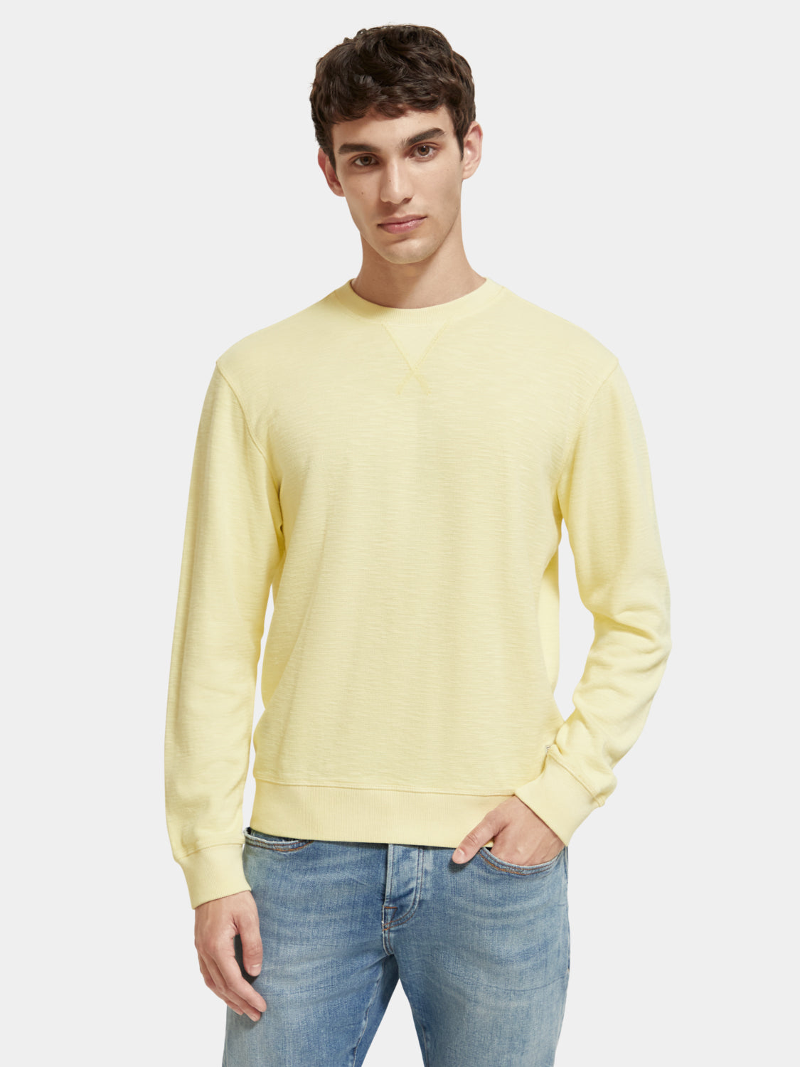 Regular-fit garment-dyed sweatshirt - Scotch & Soda AU