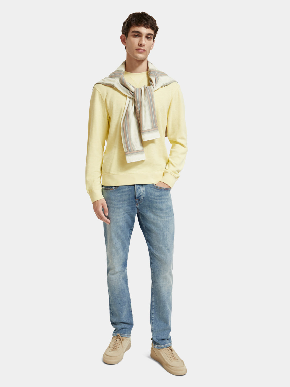 Regular-fit garment-dyed sweatshirt - Scotch & Soda AU