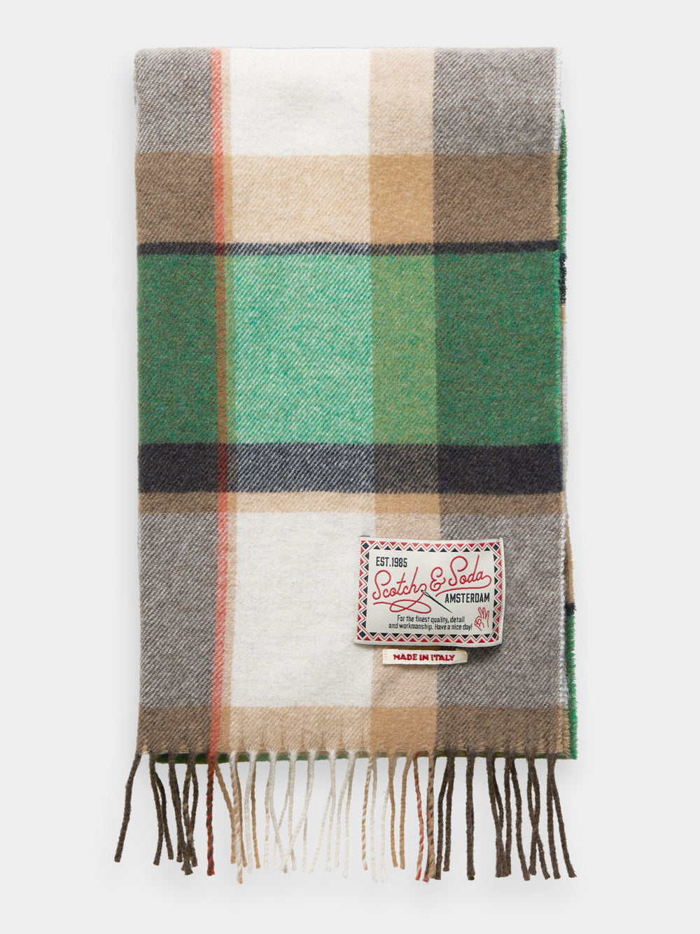 Wool blend check scarf - Scotch & Soda AU