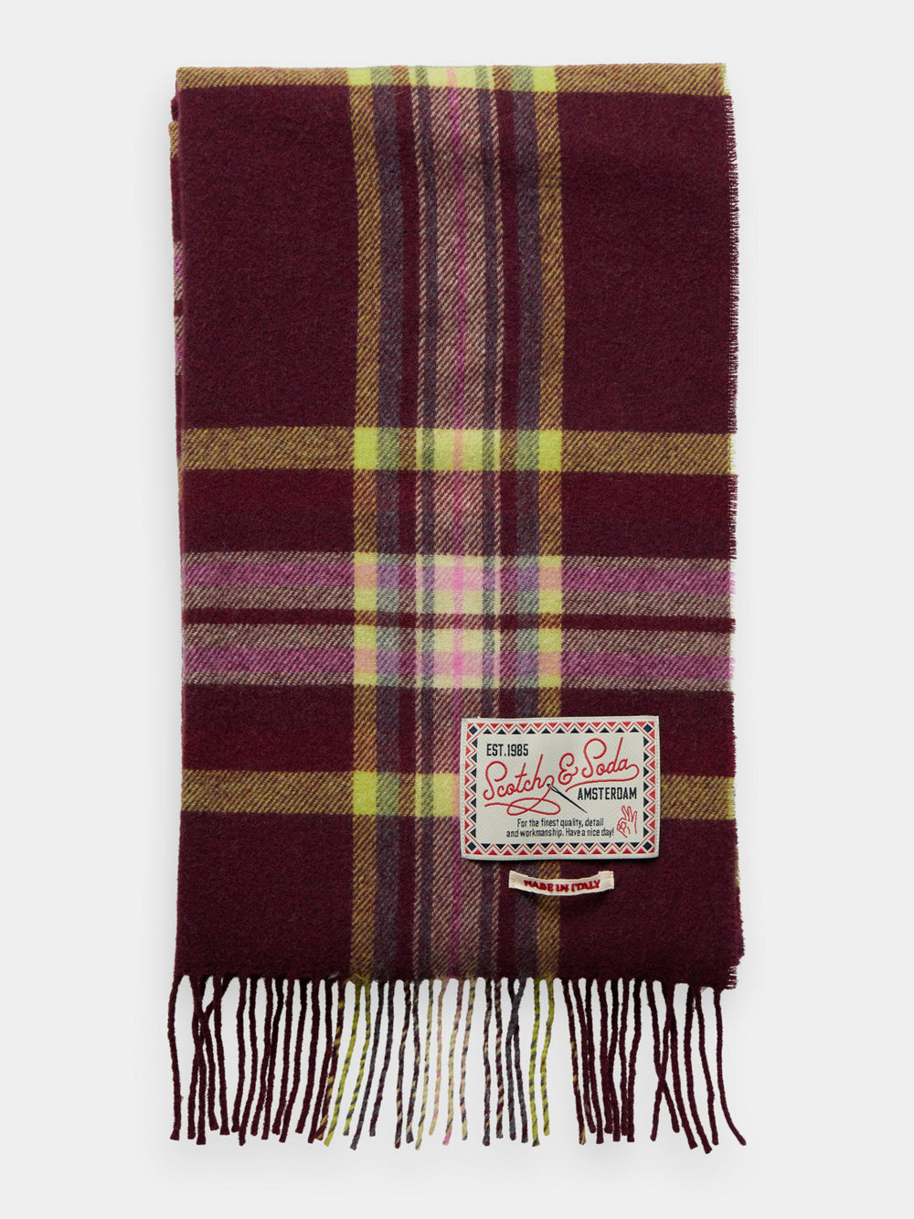 Wool blend check scarf - Scotch & Soda AU