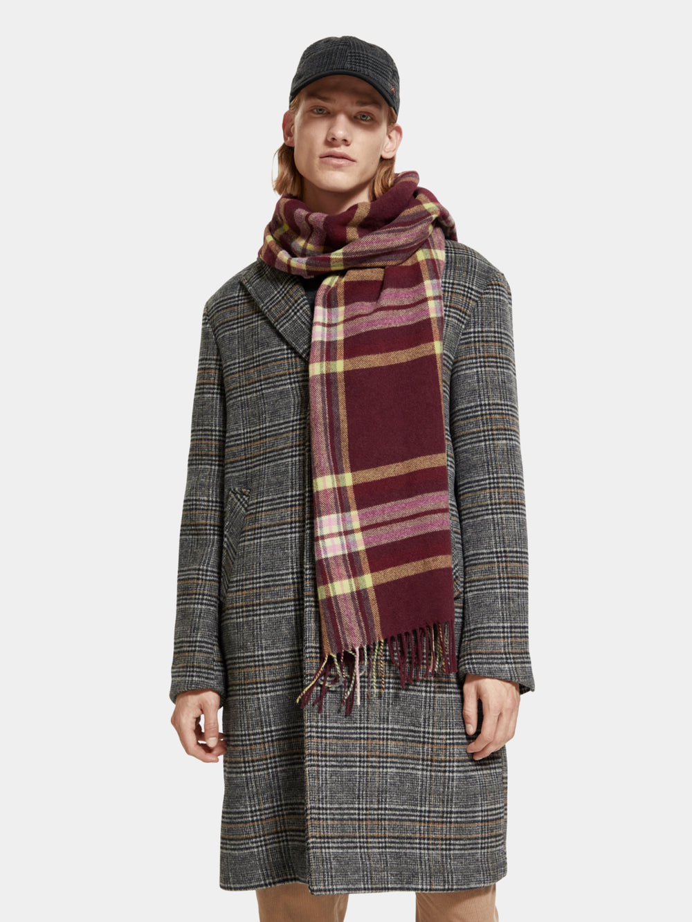 Wool blend check scarf - Scotch & Soda AU