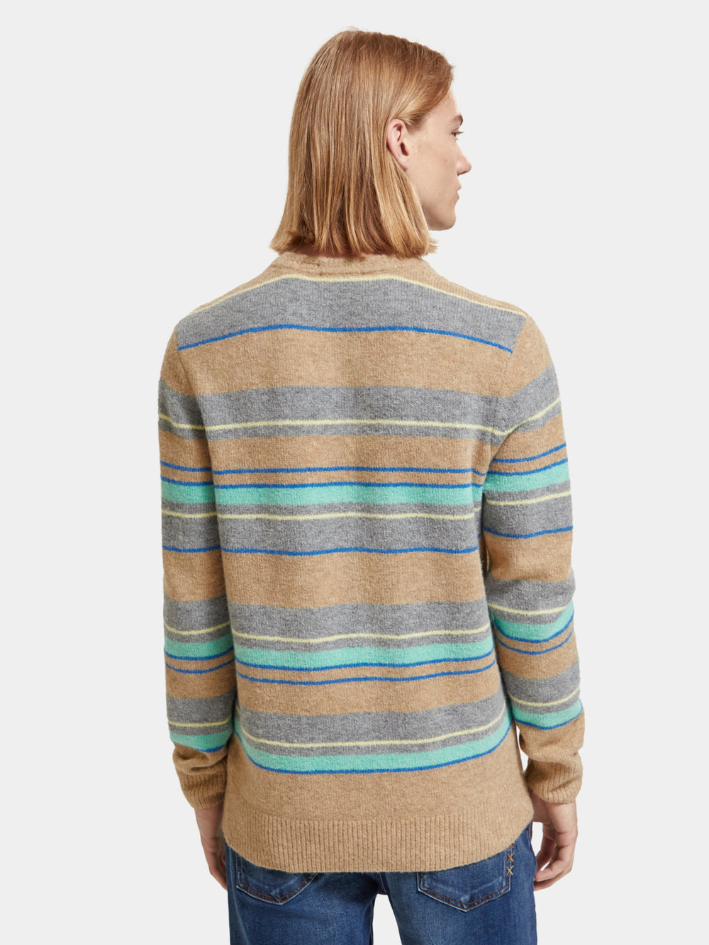 Regular-fit wool striped sweater - Scotch & Soda AU