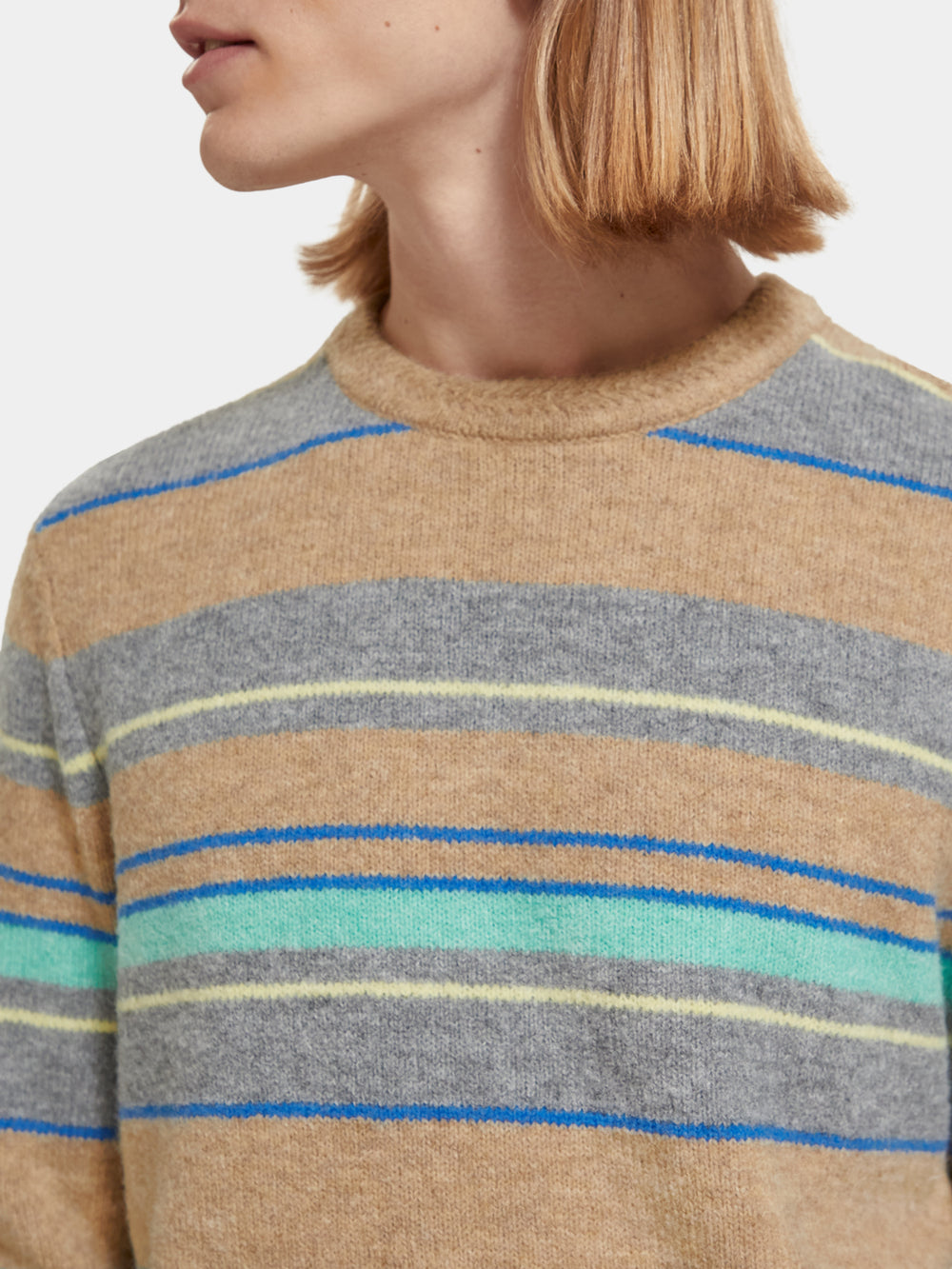 Regular-fit wool striped sweater - Scotch & Soda AU