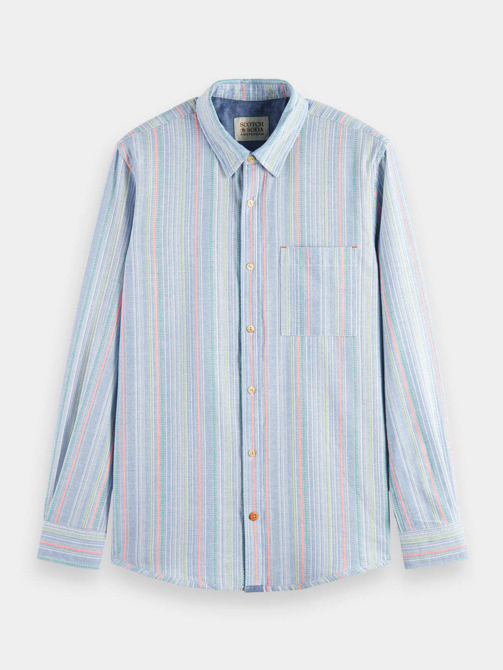 Dobby striped shirt - Scotch & Soda AU