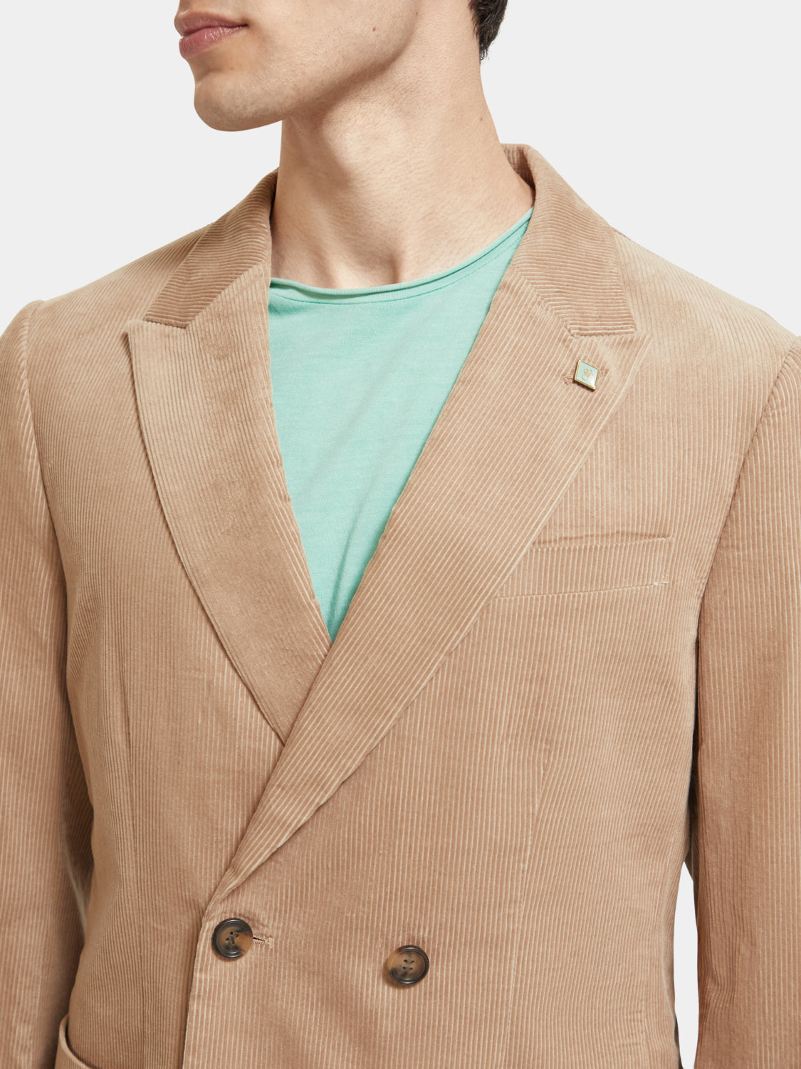 Double-breasted corduroy blazer - Scotch & Soda AU