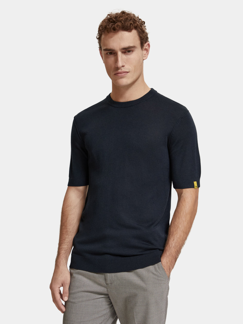 Wool blend knitted t-shirt - Scotch & Soda AU