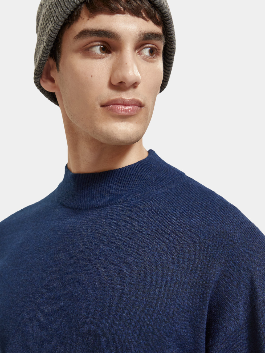 Dropped shoulder high neck sweater - Scotch & Soda AU