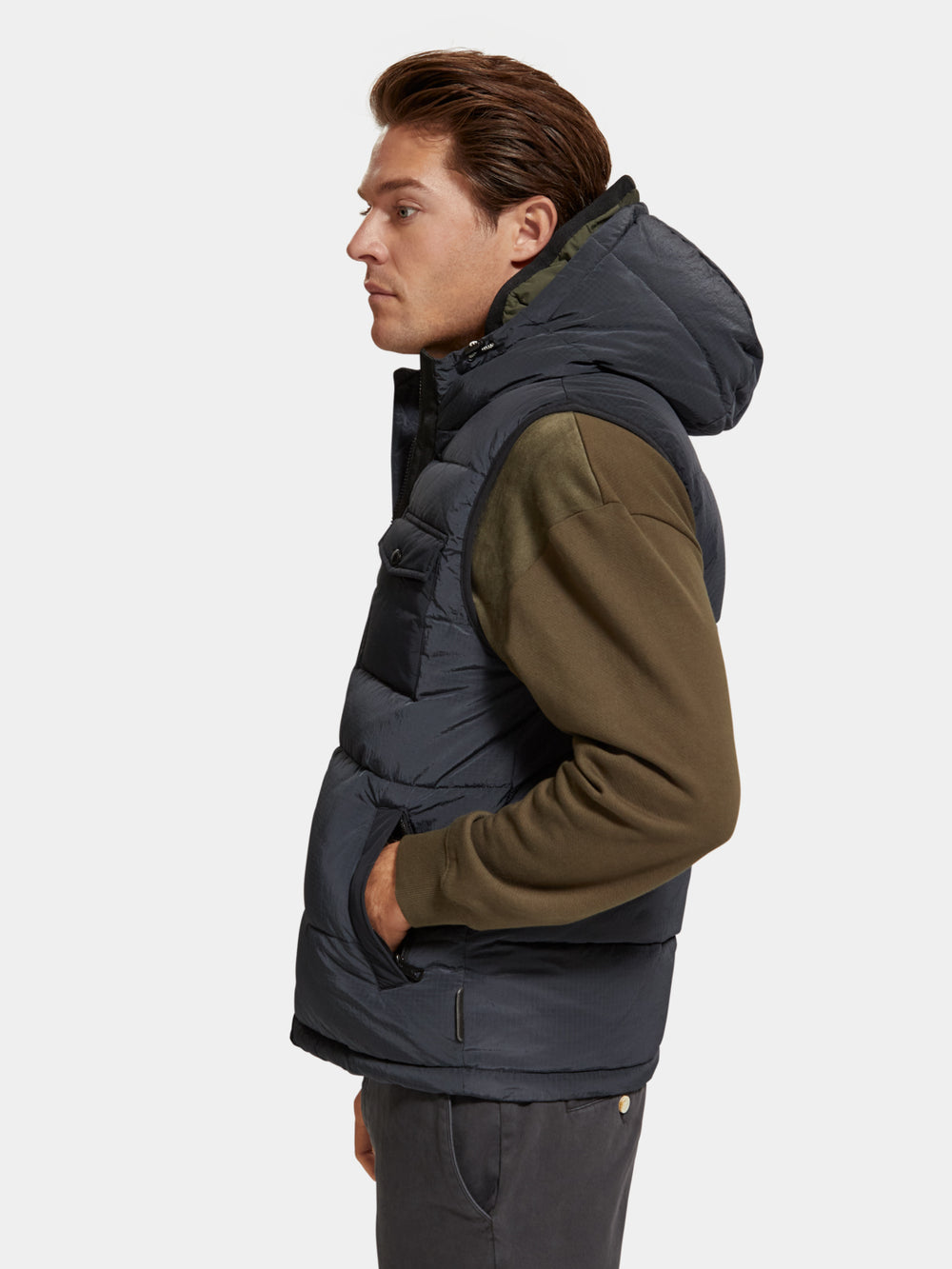 Hooded quilted bodywarmer - Scotch & Soda AU