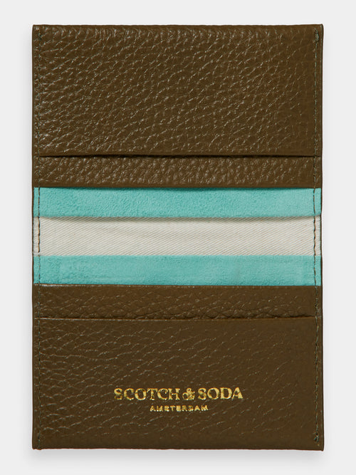 Folded leather cardholder - Scotch & Soda AU