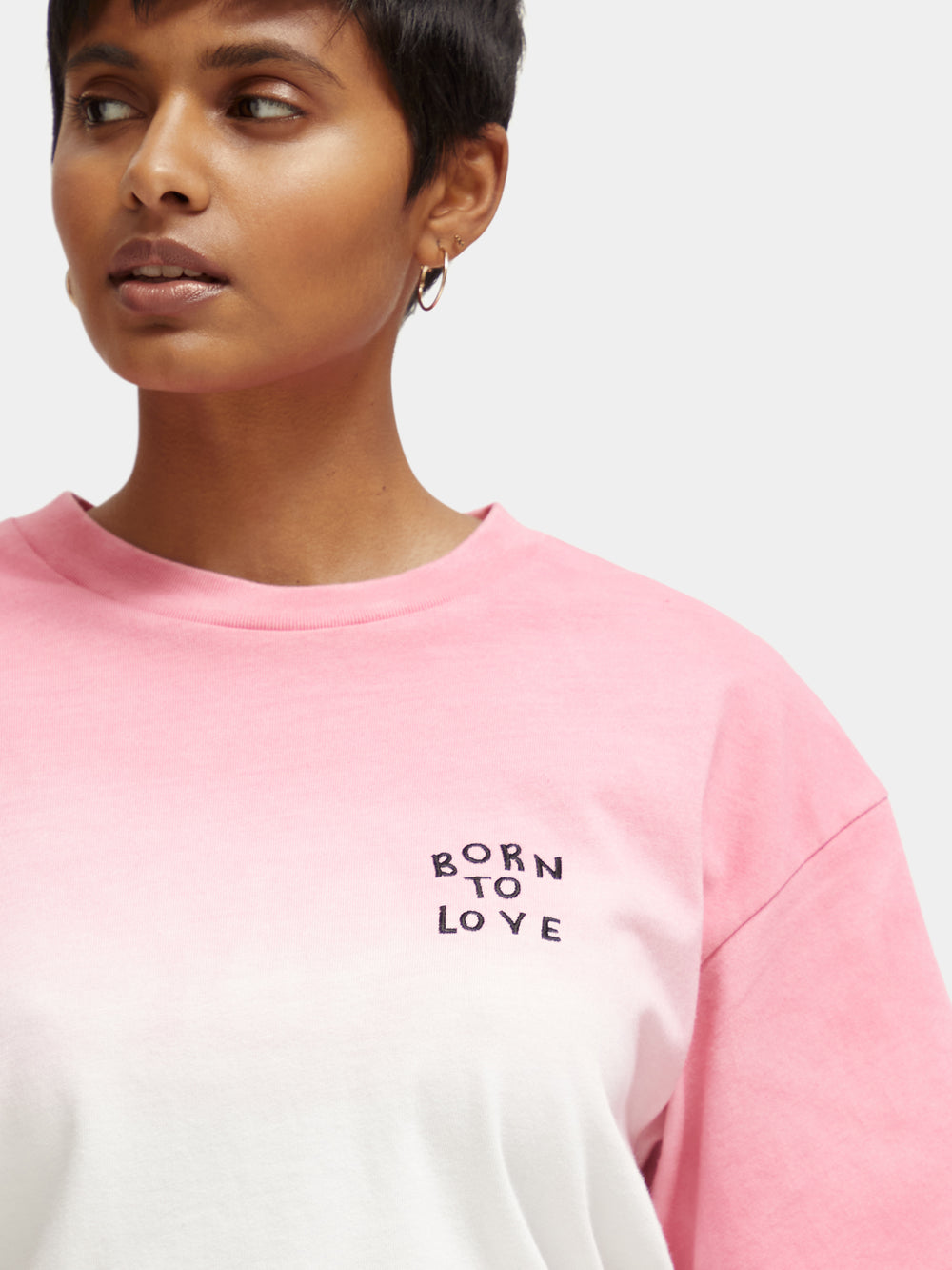 Unisex Born to Love tie-dyed t-shirt - Scotch & Soda AU