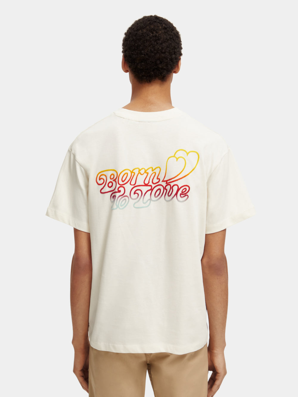 Unisex Born to Love short sleeved t-shirt - Scotch & Soda AU