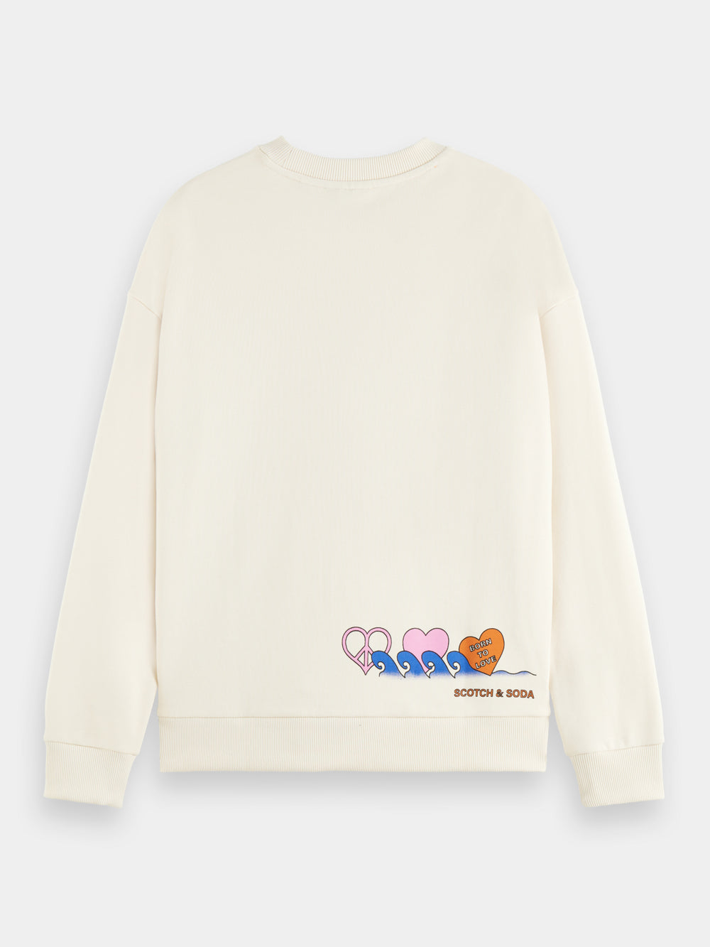 Unisex Born to Love crewneck sweatshirt - Scotch & Soda AU