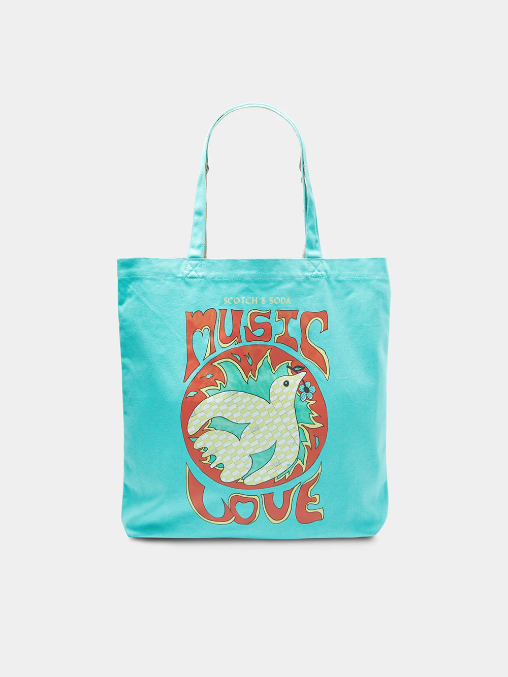 Canvas artwork tote bag - Scotch & Soda AU