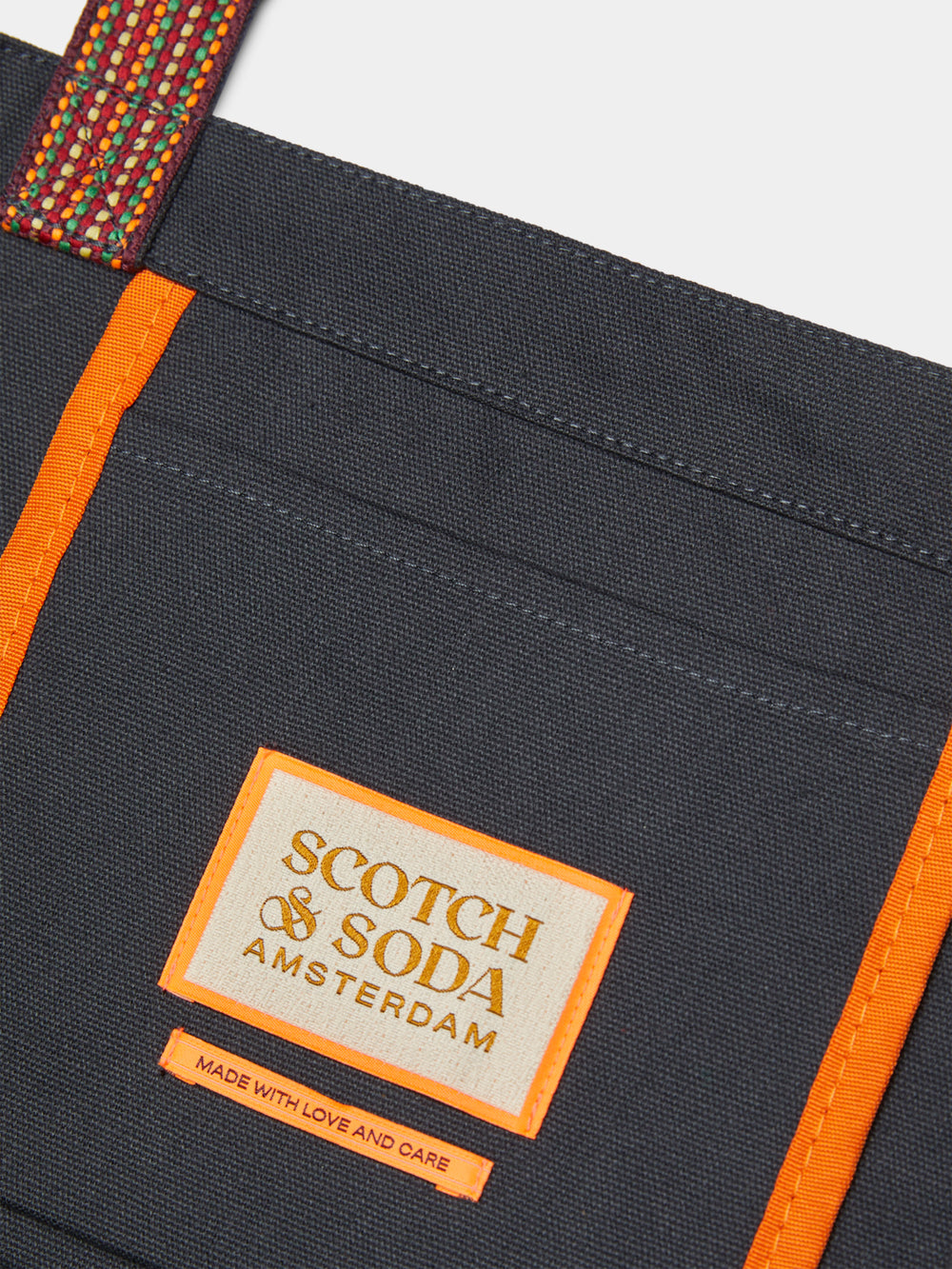 Canvas artwork tote bag - Scotch & Soda AU