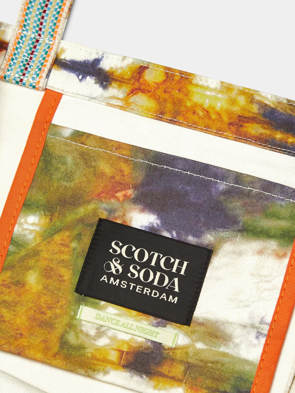 Printed canvas tote bag - Scotch & Soda AU