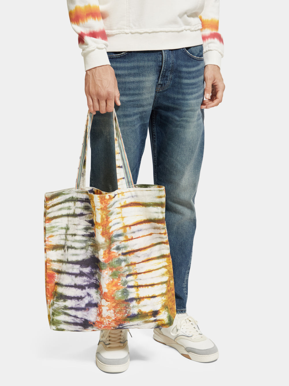 Printed canvas tote bag - Scotch & Soda AU