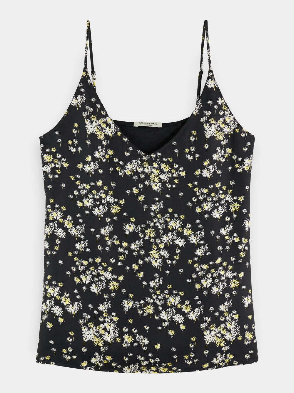 Jersey tank with woven front – Scotch & Soda AU